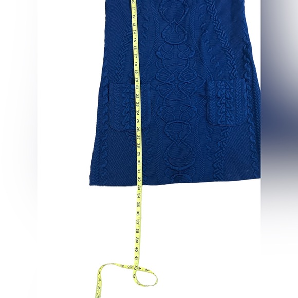 Amada Uprichard Blue Textured Mini A Line Dress size M - Picture 5 of 10